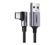 UGREEN Kabel USB do USB-C kątowy US385 3A 1m czarny - 1489129 - zdjęcie 1